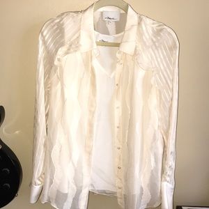 3.1 Phillip Lim button down blouse with camisole
